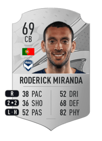 Roderick Miranda Rare 69 OVR
