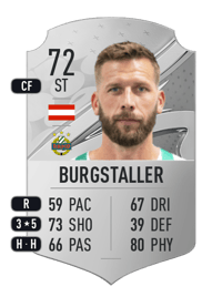 Guido Burgstaller Rare 72 OVR