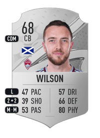 Danny Wilson Rare 68 OVR