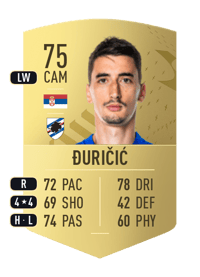 Filip Đuričić Common 75 OVR