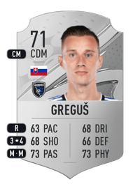Ján Greguš Rare 71 OVR