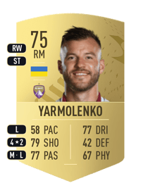 Andriy Yarmolenko Common 75 OVR