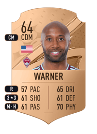 Collen Warner Rare 64 OVR
