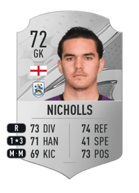 Lee Nicholls Rare 72 OVR