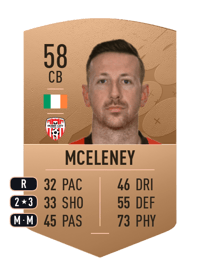 Shane McEleney Common 58 OVR