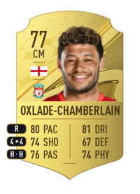 Alex Oxlade-Chamberlain Rare 77 OVR