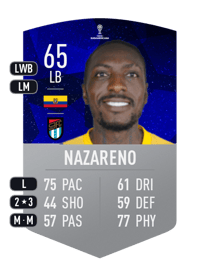 Geovanny Nazareno CONMEBOL SUDAMERICANA 65 OVR
