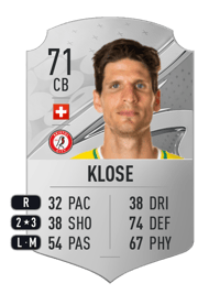 Timm Klose Rare 71 OVR