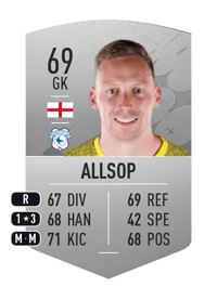 Ryan Allsop Common 69 OVR
