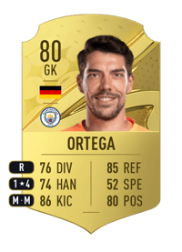 Stefan Ortega Rare 80 OVR