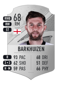 Tom Barkhuizen Rare 68 OVR