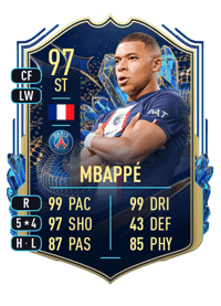 Kylian Mbappé Team of the Season 97 OVR