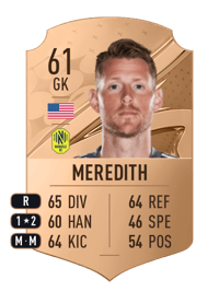 Bryan Meredith Rare 61 OVR