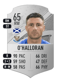 Michael O'Halloran Rare 65 OVR