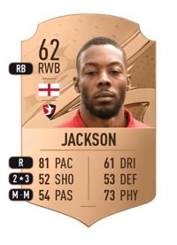 Ryan Jackson Rare 62 OVR