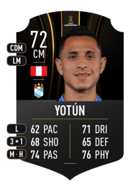 Yoshimar Yotún CONMEBOL LIBERTADORES 72 OVR