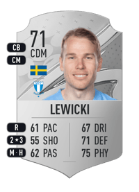 Oscar Lewicki Rare 71 OVR