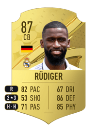 Antonio Rüdiger Rare 87 OVR