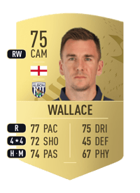 Jed Wallace Common 75 OVR