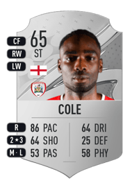 Devante Cole Rare 65 OVR