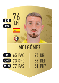 Moi Gómez Common 76 OVR