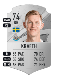Emil Krafth Rare 74 OVR