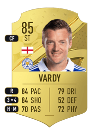 Jamie Vardy Rare 85 OVR