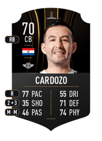 Luis Cardozo CONMEBOL LIBERTADORES 70 OVR