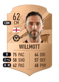 Robbie Willmott Rare 62 OVR