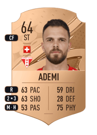Orhan Ademi Rare 64 OVR