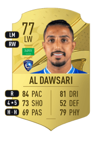 Salem Al Dawsari Rare 77 OVR
