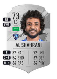 Yasser Al Shahrani Rare 73 OVR