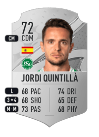 Jordi Quintillà Rare 72 OVR