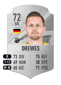 Patrick Drewes Rare 72 OVR