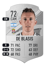 Pablo De Blasis Rare 72 OVR