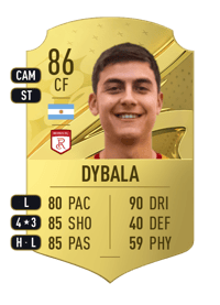 Paulo Dybala Rare 86 OVR