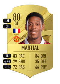 Anthony Martial Rare 80 OVR