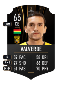 Gabriel Valverde CONMEBOL LIBERTADORES 65 OVR
