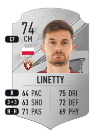 Karol Linetty Rare 74 OVR