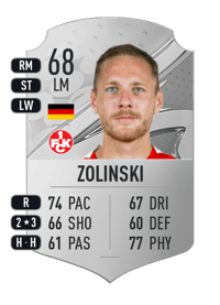 Ben Zolinski Rare 68 OVR