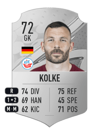 Markus Kolke Rare 72 OVR