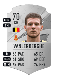 Jordi Vanlerberghe Rare 70 OVR