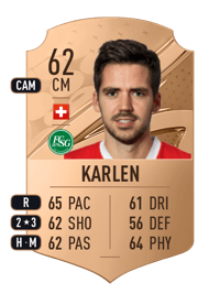 Gregory Karlen Rare 62 OVR