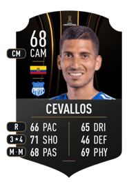 José Cevallos CONMEBOL LIBERTADORES 68 OVR