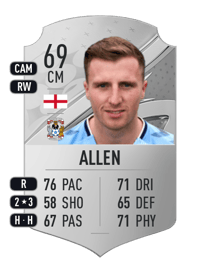 Jamie Allen Rare 69 OVR