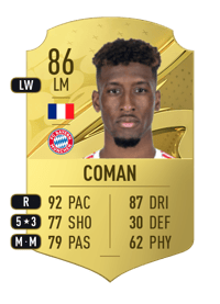 Kingsley Coman Rare 86 OVR