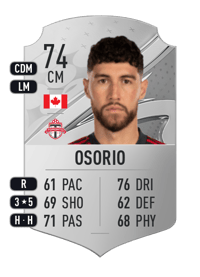 Jonathan Osorio Rare 74 OVR