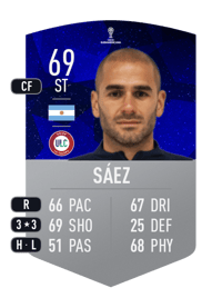 Sebastián Sáez CONMEBOL SUDAMERICANA 69 OVR