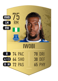 Alex Iwobi Common 75 OVR