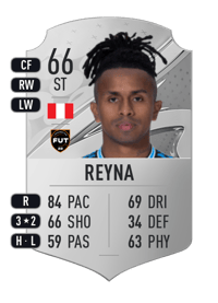 Yordy Reyna Rare 66 OVR
